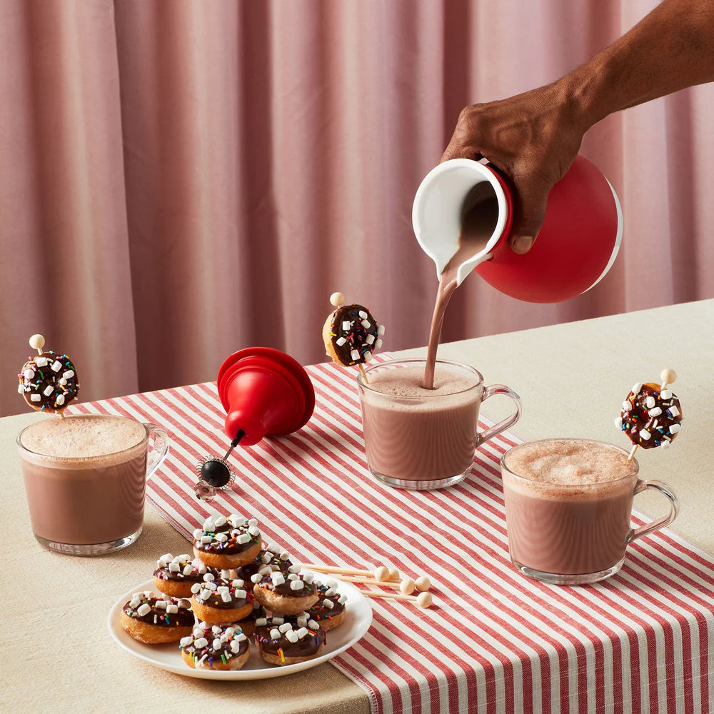 Frothing Hot Chocolate Pot