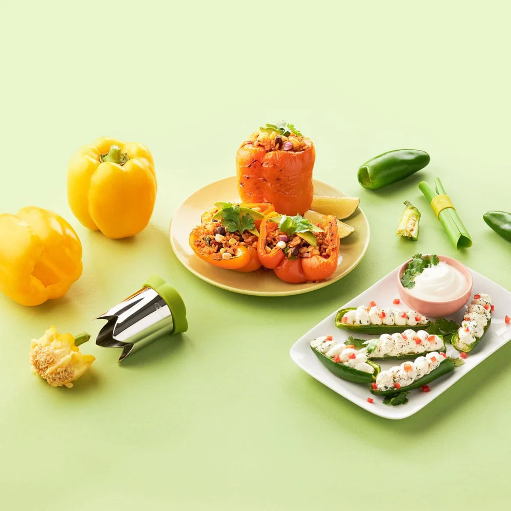 QuickCore Plus Pepper Corer Set